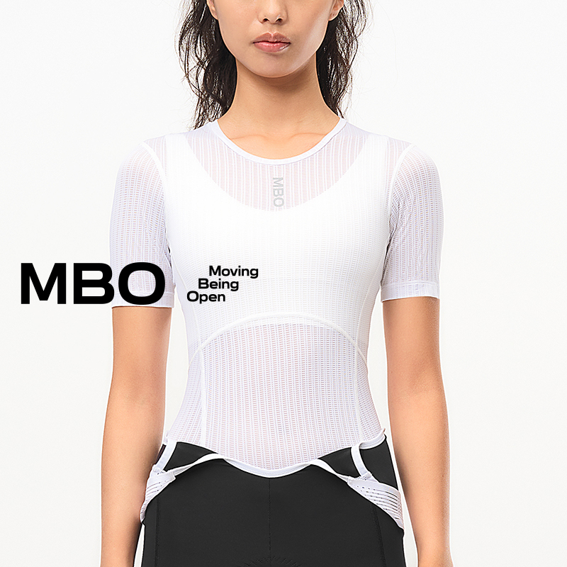 MBO女子轻量无袖短袖打底衫B331户外运动骑行服内搭