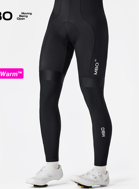 MBO男女保暖抓绒腿套AL169黑色秋冬新款户外骑行装备运动耐磨膝套