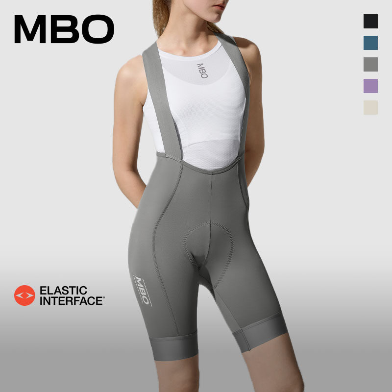 MBO 女子春夏防晒UPF50+速干背带骑行短裤 T110 双箭头减震