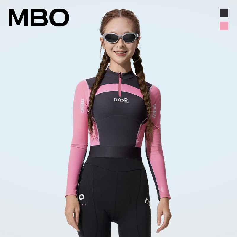 MBO【ACTIVE Trendy】女子潮流短版防晒长袖骑行服 UPF50+ C35a