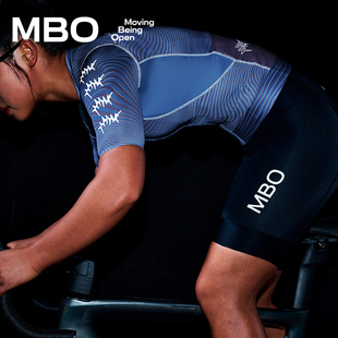 MBO女子潮流美学短袖骑行服SC611夜骑款多反光条夏季骑行上衣