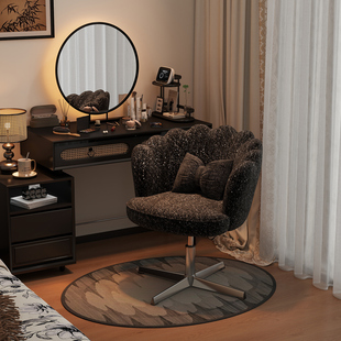 德国轻奢化妆椅衣帽间梳妆台凳子星空梳妆凳女生卧室可旋转化妆椅