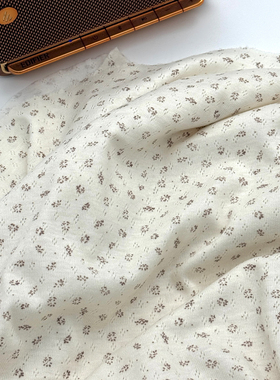 暖棕韩系小碎花BJD娃衣小布针织手工书衣抱枕服装面料