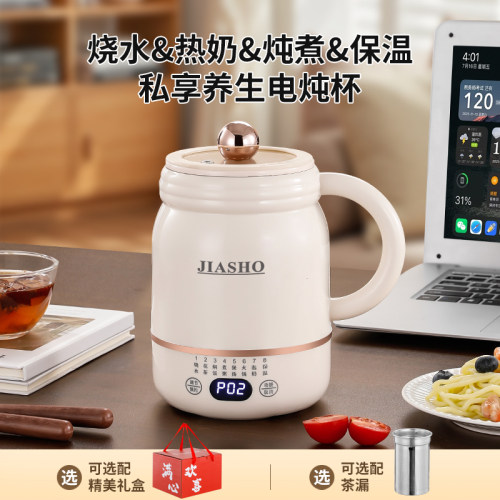 电热杯多档调温烧水杯便携办公室一人多功能小型养生杯热奶电煮杯