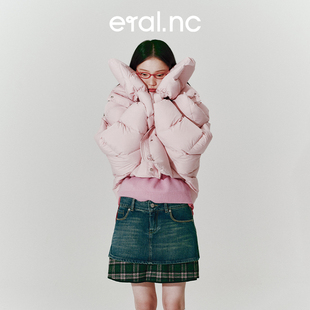 面包服设计感秋冬爆款 羽绒服女新款 小个子外套 eralnc短款 漫游001