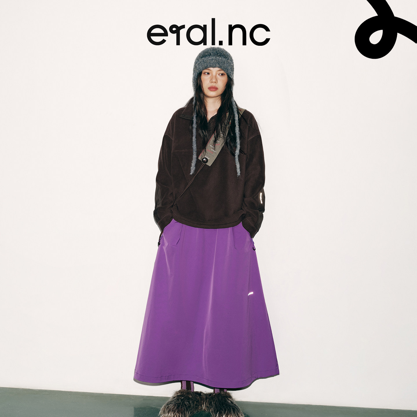 eral nc逃跑001工装通勤机能量感半裙女士户外运动松弛松紧腰弹力