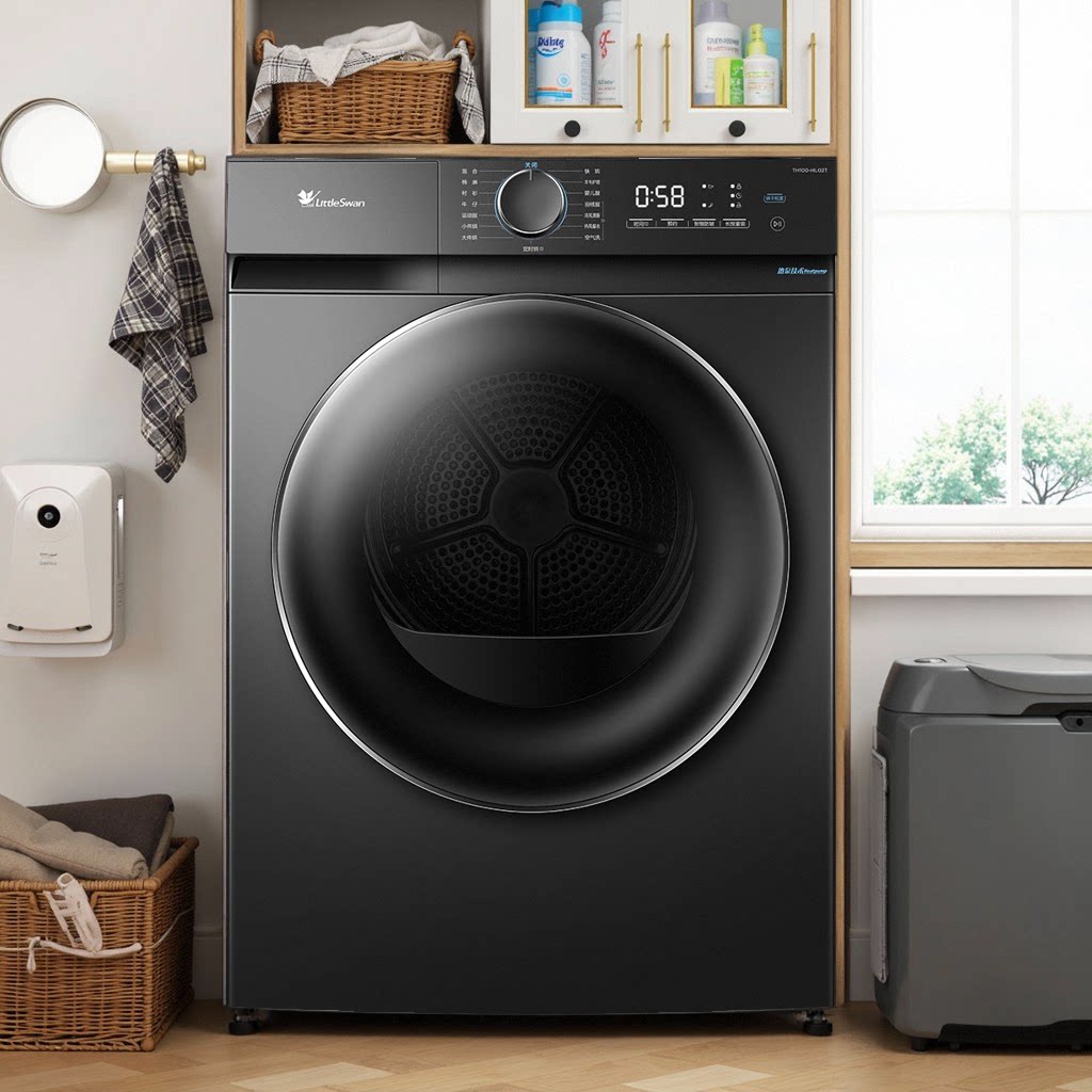 小天鹅10公斤家用滚筒热泵烘干机除菌潮干衣机全自动变频智能判干