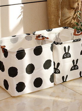 卡通可折叠收纳篮北欧防水脏衣篮宿舍内衣盒玩具收纳箱衣服收纳筐