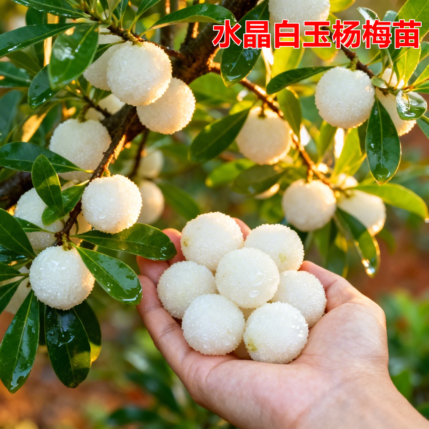 仙居东魁杨梅树树苗南方嫁接水晶白杨梅树苗早熟特大东槐当年结果