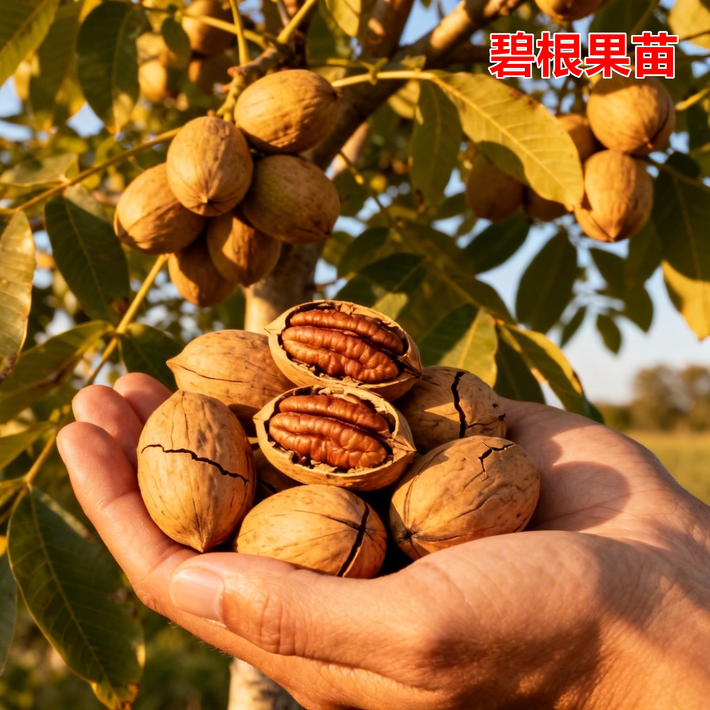 美国碧根果嫁接苗当年结果南北通