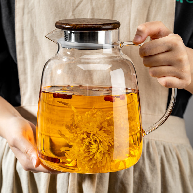全玻璃可明火加热煮茶养生烧水壶图片
