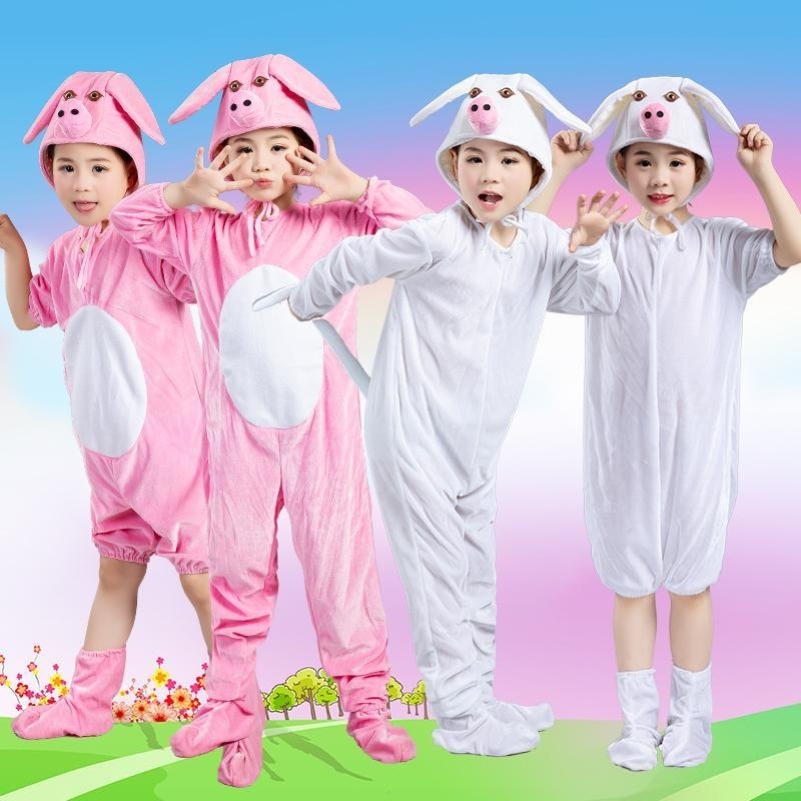 三只小猪表演服六一节儿童演出服幼儿园舞蹈老虎动物卡通舞台话剧