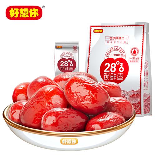 28度锁鲜枣500开袋即食新疆特产免洗大枣红枣休闲枣零食