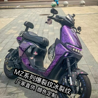 24/25款九号 MZMIX车壳烤漆定 制9号MZ110/MZMax冰裂纹爆裂纹外壳