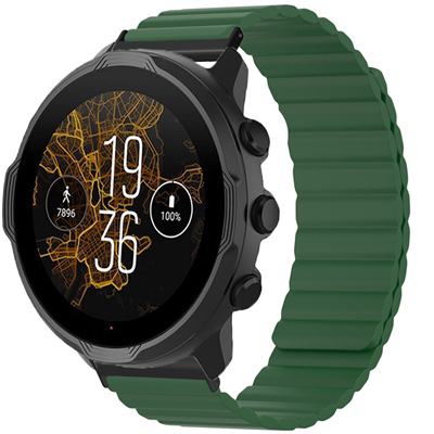 适用松拓hr baro/7/9/D5i 24mm 时尚高驰nomad潮流硅胶磁吸表带松拓核心core硅胶腕带松拓7/9替换带