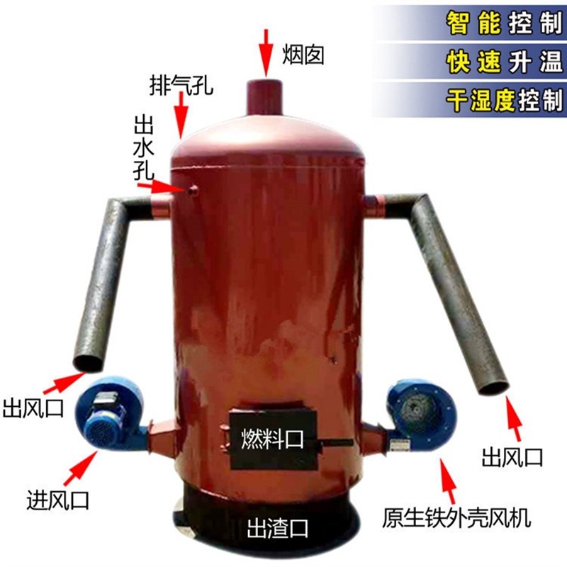 高档设019新款大棚采雏锅炉 养鸡育暖加温2备  燃煤热Z风炉ins