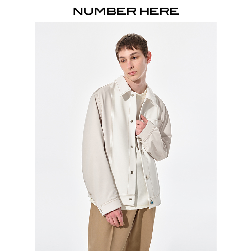 NUMBER HERE 22AW秋冬季多材质拼接轻薄夹克外套男女款NH23J116
