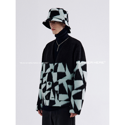 秋冬季夹克外套NUMBERHERE无领