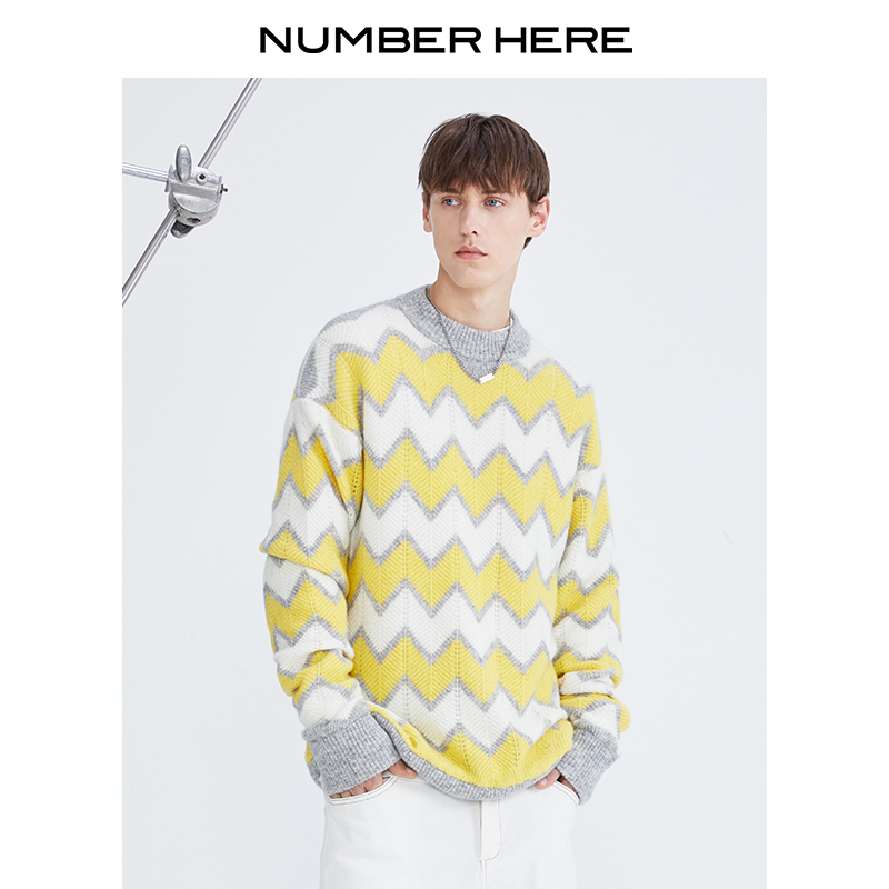 秋冬季毛衫NUMBERHERE圆领