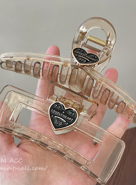 2023年新款抓夹大号简约发夹女后脑勺发量多发卡高端鲨鱼夹子头饰