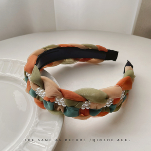 发卡发箍女夏季 宽边压发外出头箍头饰 发捆森系仙美网红2023年新款