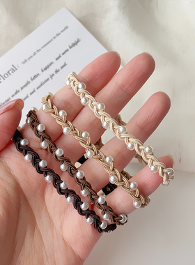 珍珠橡皮筋女扎头发圈时尚网红2022年新款发绳头饰简约高马尾头绳