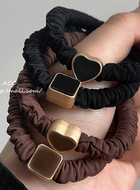 法式高级感小肠发圈女简约高弹力扎头发头绳皮筋2023新款高端发绳