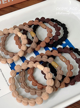 高弹力耐用扎头发头绳2023年新款高端发圈橡皮筋女生扎头头饰发绳