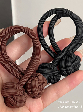 元气多巴胺发圈高马尾橡皮筋女生扎头打结头绳高弹力加粗发绳头饰