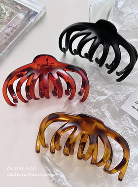 发夹女后脑勺抓夹鲨鱼夹发卡高级感网红发抓大号盘发头发夹子头饰