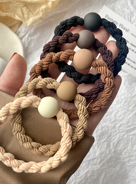 头绳女生高端扎头发橡皮筋发圈2022新款不伤发皮套女简约气质发饰