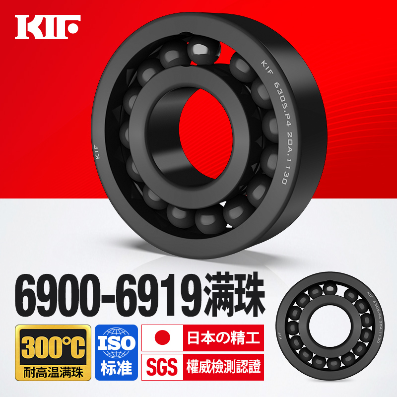耐高温300-600度满珠轴承KIF进口