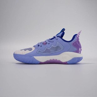 Anta安踏 狂潮5 TD 舒适时尚 减震耐磨 低帮 篮球鞋 男款 蓝紫