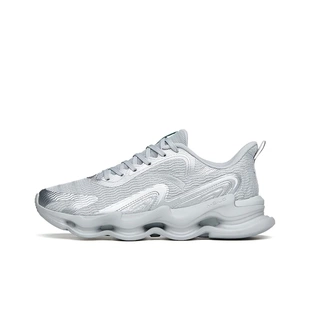 Anta安踏 舒适减震防滑耐磨透气轻便 低帮跑步鞋 男款 银