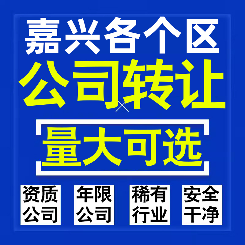 嘉兴公司股权转让收购买科技贸易教育传媒咨询类公司营业执照注册