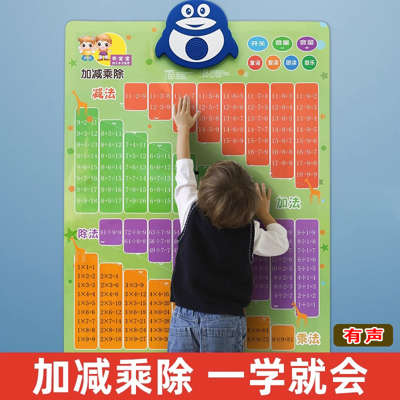 大九九乘法口诀表有声小学生早教