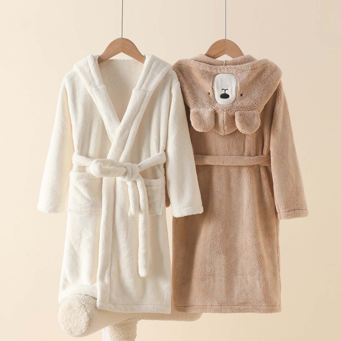 儿童浴袍男童男孩浴巾可穿式斗篷