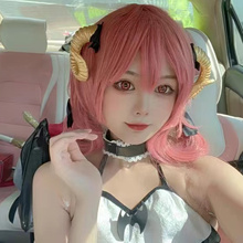 cos小恶魔lolita哥特风万圣节暗黑系羊角头饰表演出化装舞会道具