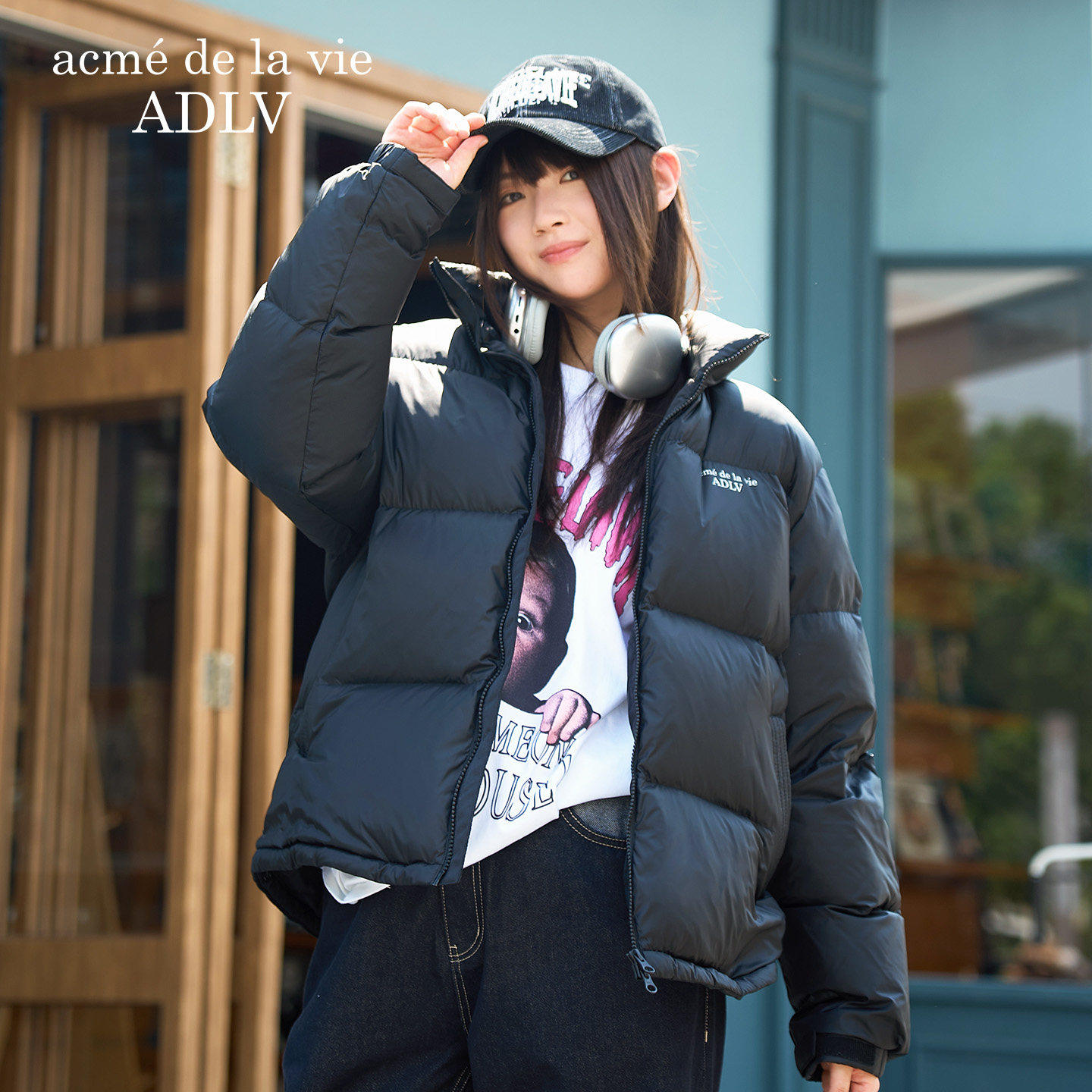 ADLV崔叡娜YENA明星基础短款羽绒服外套2025年新款冬季加厚男女款