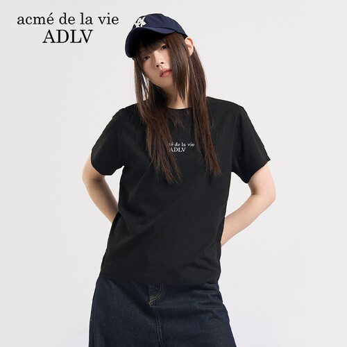 ADLV圆领短袖T恤体恤上衣夏季