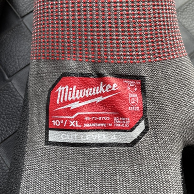 米沃奇18针超薄4级防切割磨砂手套外贸微瑕疵尾单高弹力milwaukee