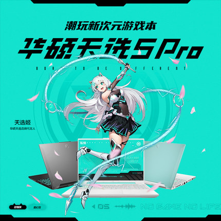 华硕天选5pro 2024酷睿14代i9锐龙版4070学生游戏笔记本电脑4060
