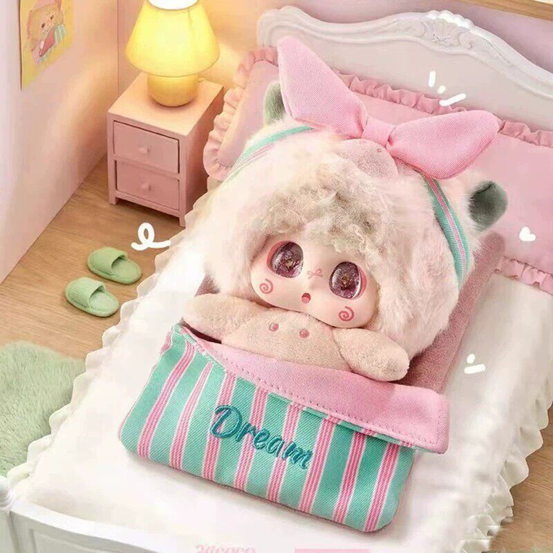 不熬夜系列盲盒搪胶毛绒可爱玩偶