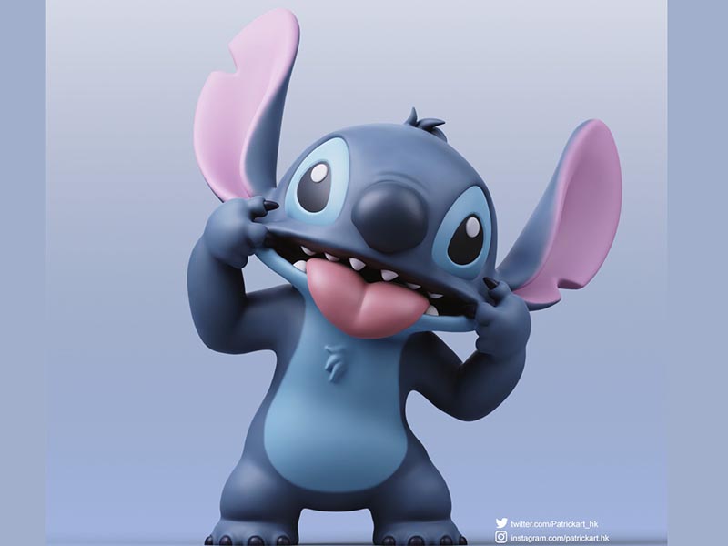 史迪奇星际宝贝3d打印模型stl手办模型三维打印数据