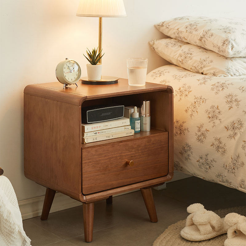 床头柜家用卧室简约现代小型床边柜置物架收纳柜全实木简易收纳柜,住宅家具,床头柜,淘宝优惠券,粉丝福利购,淘宝优惠卷