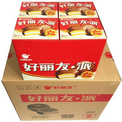 好丽友派巧克力2枚78g 48盒 西式糕点蛋糕零食婚庆
