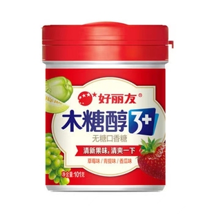 1瓶粒粒出无糖口香糖 好丽友木糖醇莓妙C口香糖101g