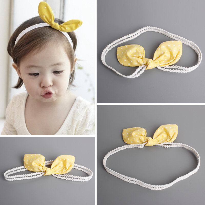 婴儿耳朵发带蝴蝶结超萌宝宝