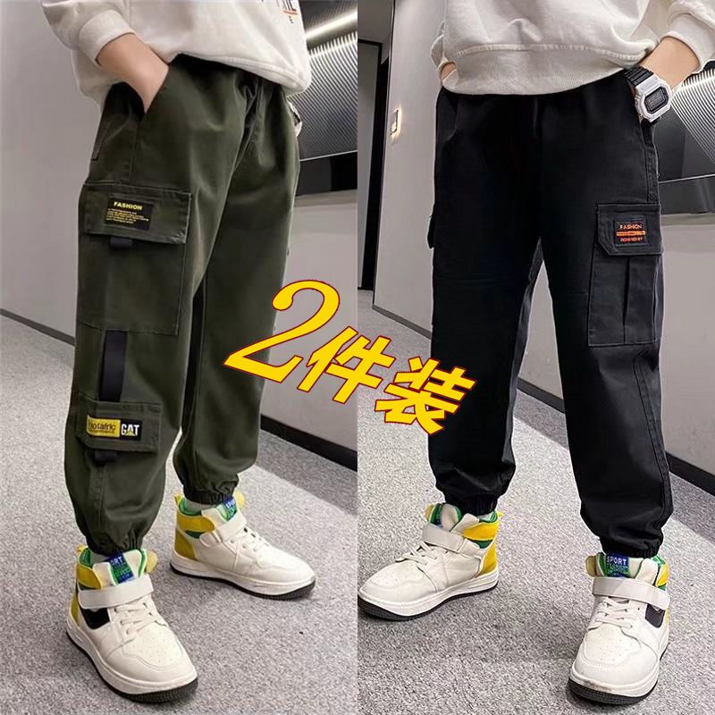 男童春秋新款工装裤2025