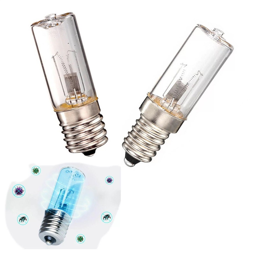 新品：E17 10V石英3W紫外线消毒灯泡带臭氧晾衣架筷子箱专用图片